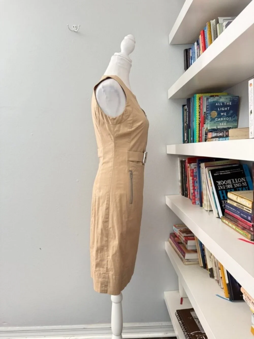 Tory Burch  Alice Khaki Belted Dress size 2